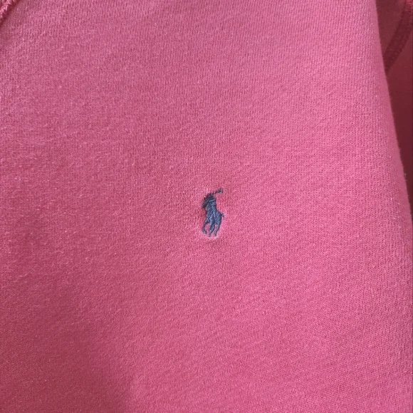 Polo Ralph Lauren Pink Crewneck Side Panel Sweatshirt Size M (F2) - Picture 2 of 7